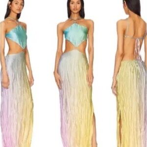 Baobab Collection Vibrant Backless Maxi Dress